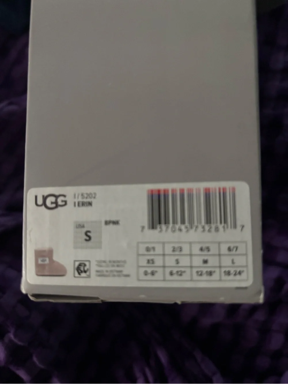 UGG Kids Blush Pink Shearling Booties